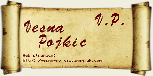 Vesna Pojkić vizit kartica